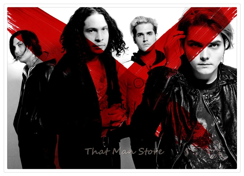 My Chemical Romance Американский панк-рок-группа ВИНТАЖНЫЙ ПЛАКАТ белая крафт-бумага ретро кафе домашний декоративный настенный плакат 42*30 см
