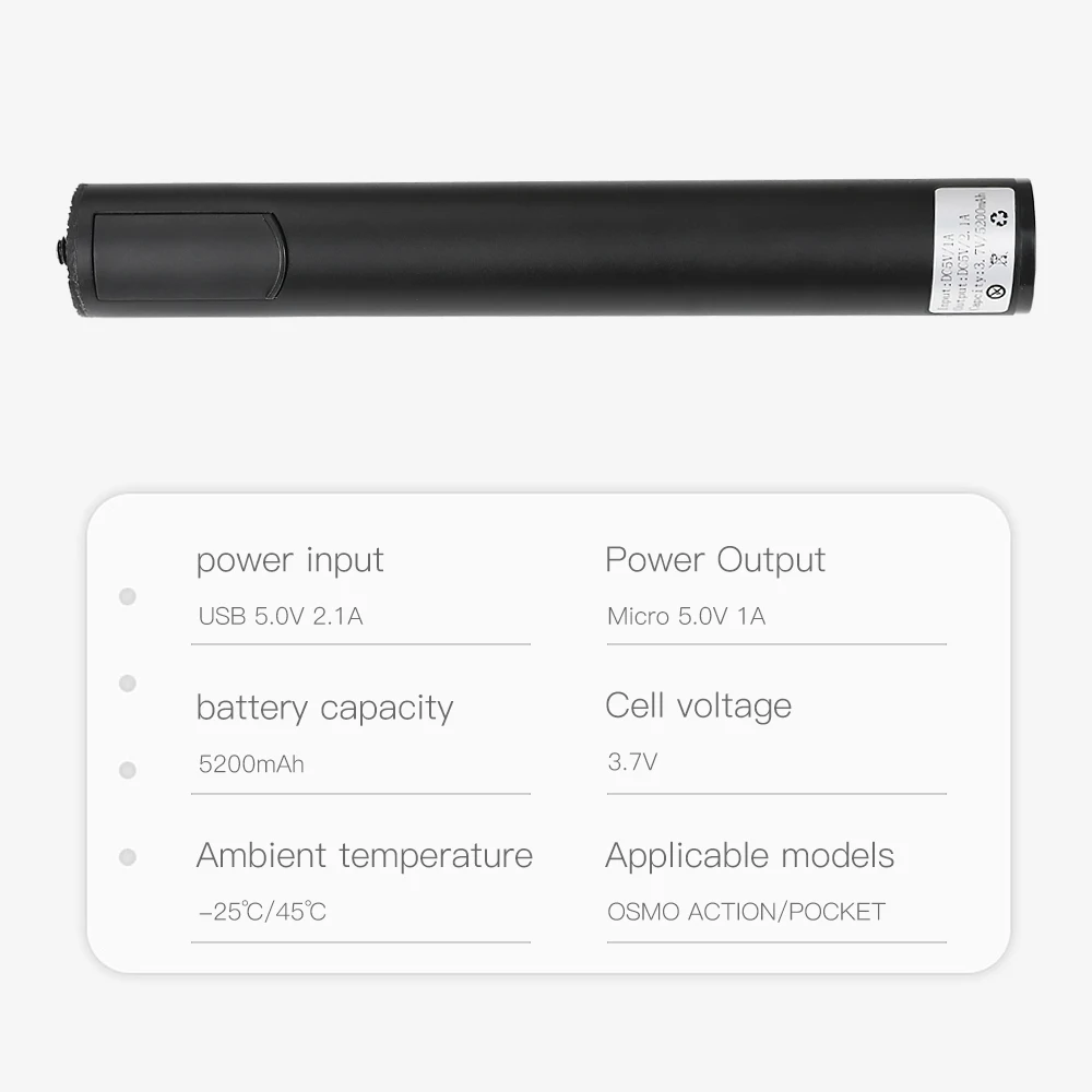 Зарядный комплект ручной концентратор зарядного устройства/power Bank Grip для DJI OSMO Action/карманные аксессуары Kit
