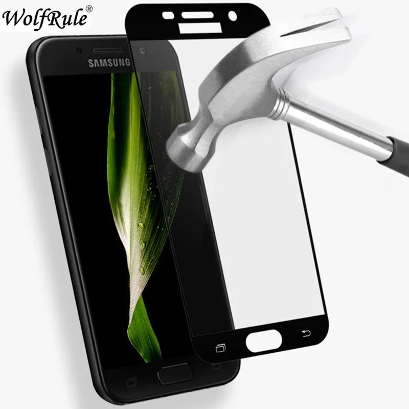 Protector de pantalla para Samsung Galaxy a7 2016, cristal templado antiexplosi&oacute;n, pel&iacute;cula de cobertura completa, 2 uds.-1