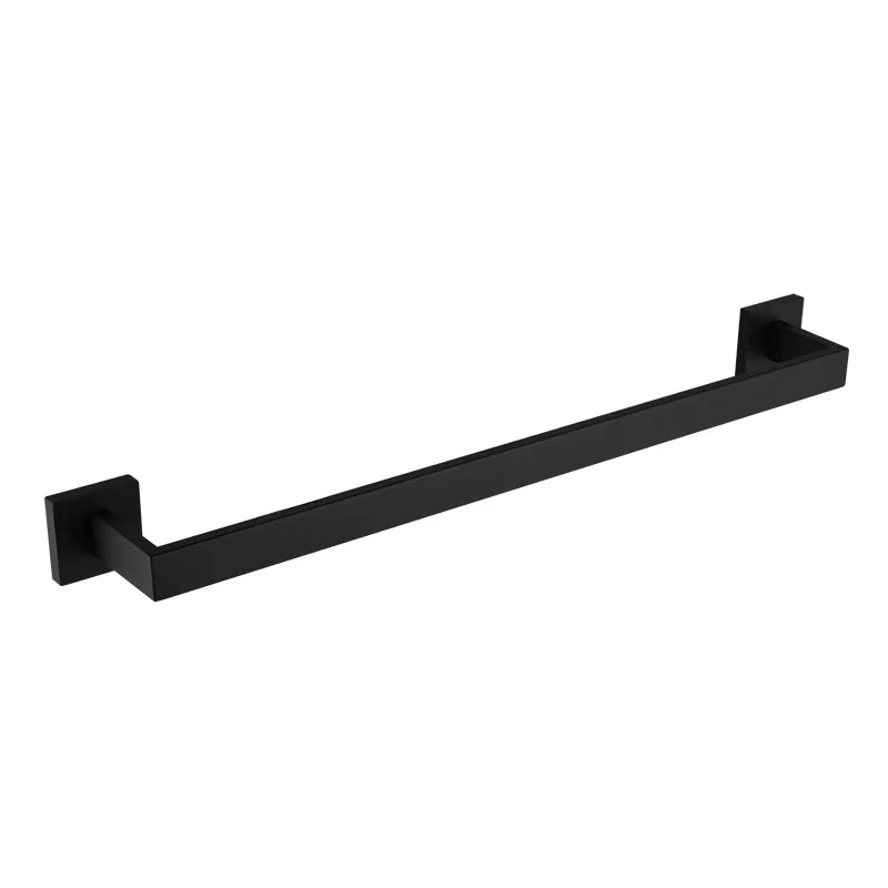 black towel 1bar Черный& Матовый Золотой и хромированный держатель для полотенец Полотенца кольцо туалет Бумага держать халат крючок, Товары для ванной Ванная комната оборудования 4 предмета в комплекте - Цвет: black towel 1bar