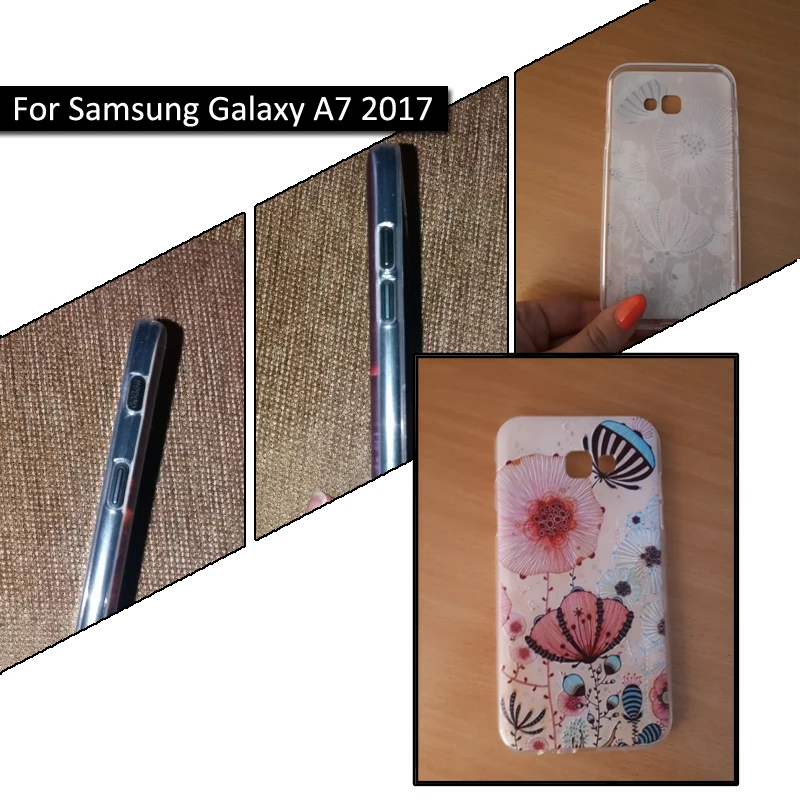 ТПУ чехол для Samsung Galaxy A3/A5/A7 2017 A520 задняя крышка телефона Sasmung A 3/A 5/A 7 силиконовые