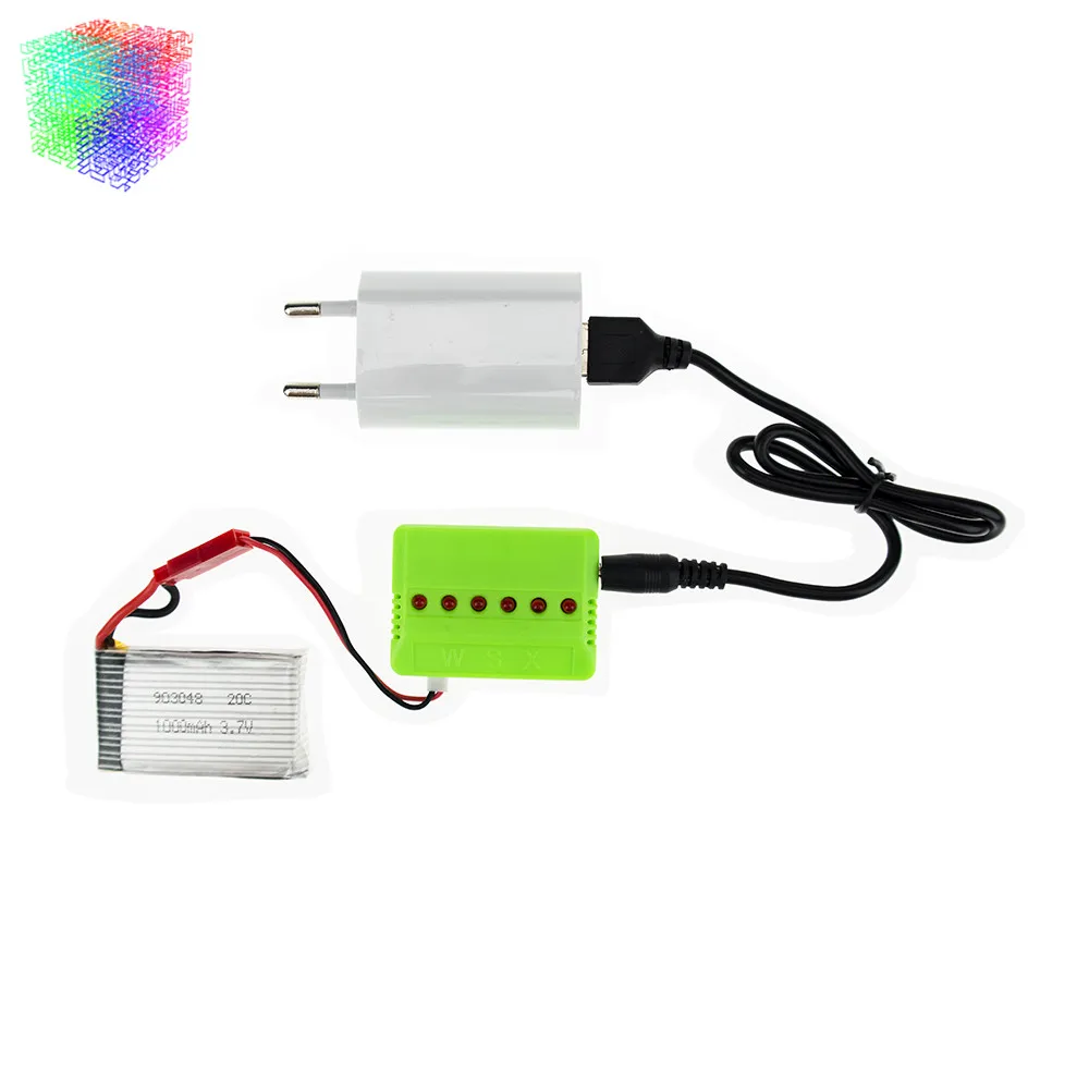 JJRC H11C lipo 3 7 v 1000 mah литий ионная аккумуляторная батарея аккумуляторы JST 6 шт. и