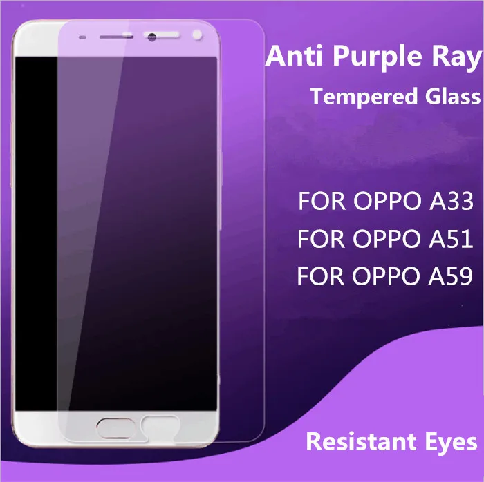 Стойких Глаза Защитная Пленка Анти Фиолетовый Луч Закаленное Стекло для OPPO A33 A51