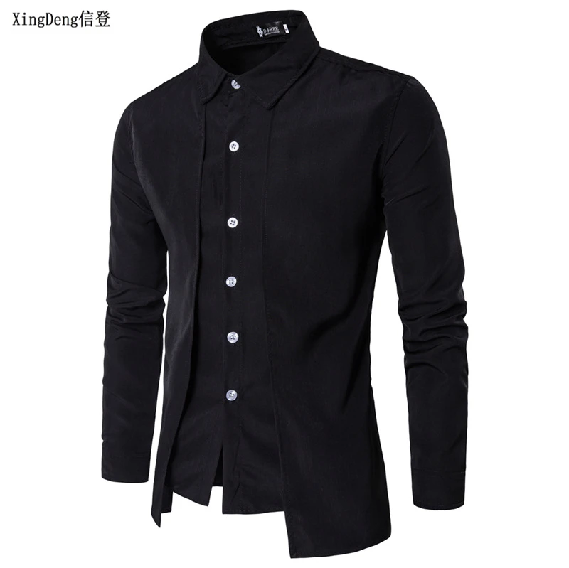 

XingDeng Brand Fashion Casual Slim Shirts Wholesale Cotton Linen Casual Men Long Sleeve Short Sleeve Shirt Solid Color Plus Size