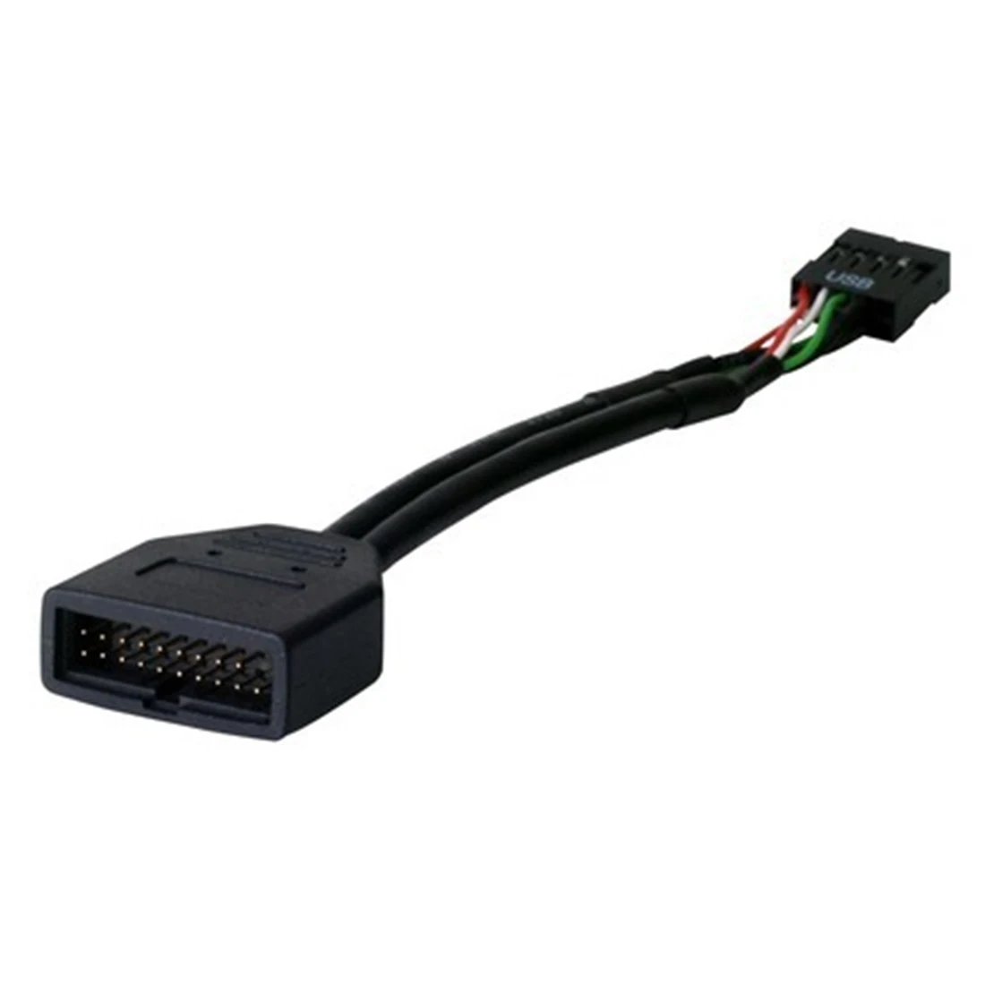 Marsnaska USB 2 0 9 контактный корпус штекер к материнской плате 3 20 гнездо адаптер кабель