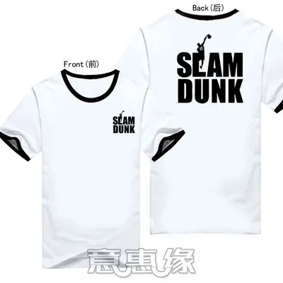 Новая футболка SLAM DUNK летняя аниме slamdank Sakuragi Hanamichi Rukawa Kaede футболки игровой тематики мужские свободные футболки с коротким рукавом