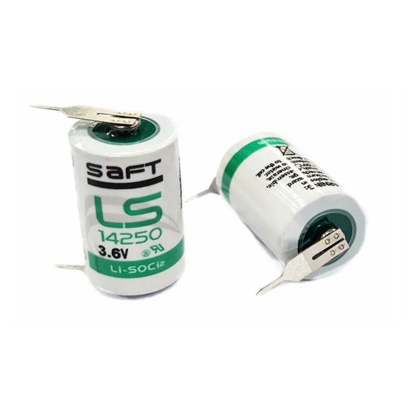 2 шт./лот новый оригинальный SAFT LS 14250 LS14250 1/2 AA 1/2AA 3 6 V 1200mAh PLC литиевая батарея с двумя