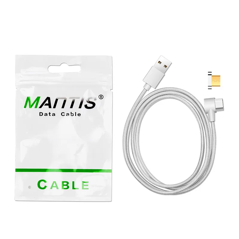 MANTIS 3 в 1 Магнитный кабель L Форма для iPhone 7 8 X 6 S плюс Xiaomi Redmi 4x samsung S8 Note микро Тип usb C