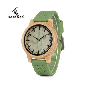 BOBO BIRD Relogio Masculino часы женские брендовые Бамбуковые мужские часы силиконовый ремешок кварцевые наручные часы женские W-B06
