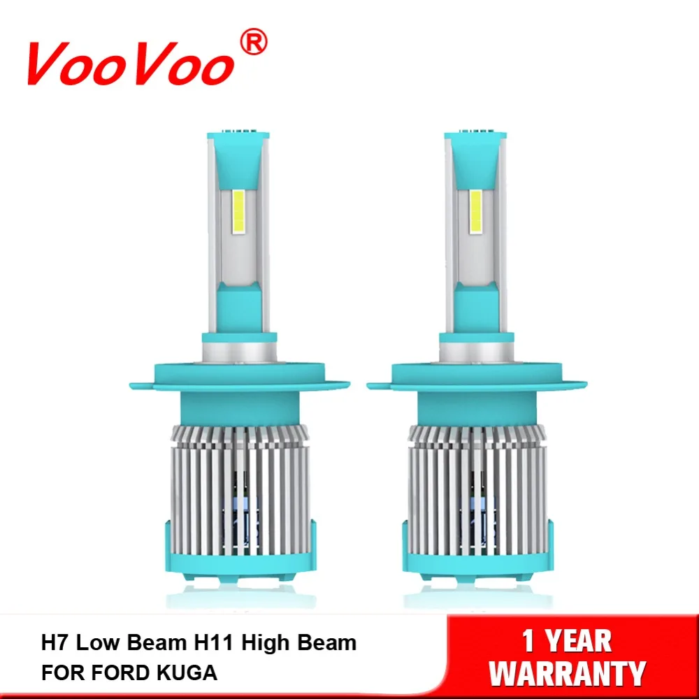 VooVoo H7 ближнего света H11 дальнего светодиодные лампы фар автомобиля лампочки 72 Вт