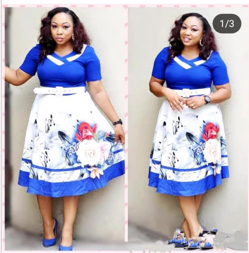 2019 в африканском стиле Одежда для женщин Топ И юбочка комплекты нарядные платья