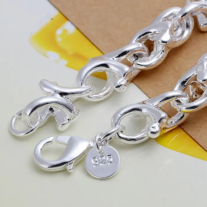 Изящный летний стильный ювелирный браслет из стерлингового серебра 925 пробы