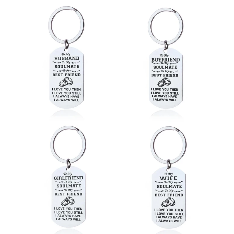 Wife Husband Best Friends Keychain To My Soulmate Love Valentines Day Anniversary Gifts Couple Lover Gift | Украшения и