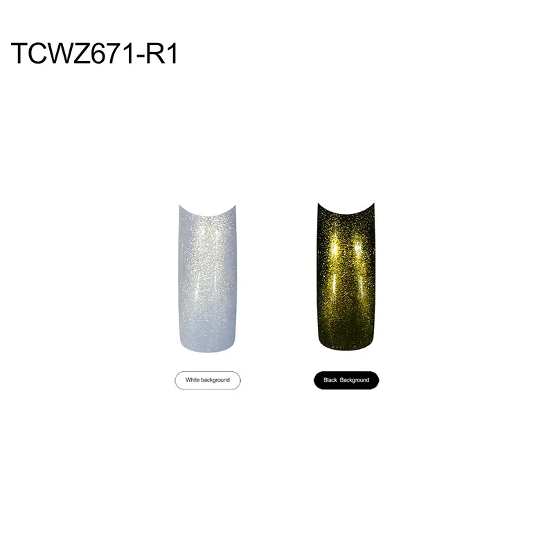 TCWZ671-R1 трехмерный мерцающий бриллиантовый золотой цвет перламутровый порошок