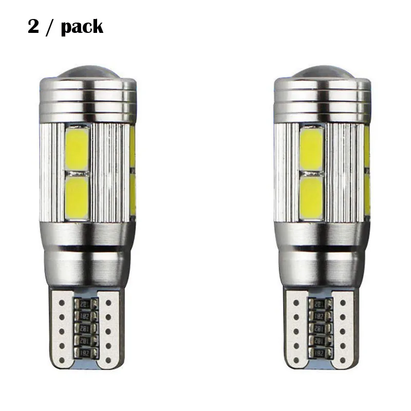 (2 шт.) 5630 10SMD белый свет авто светодиодный Canbus 10 одов боковая лампа широкий без
