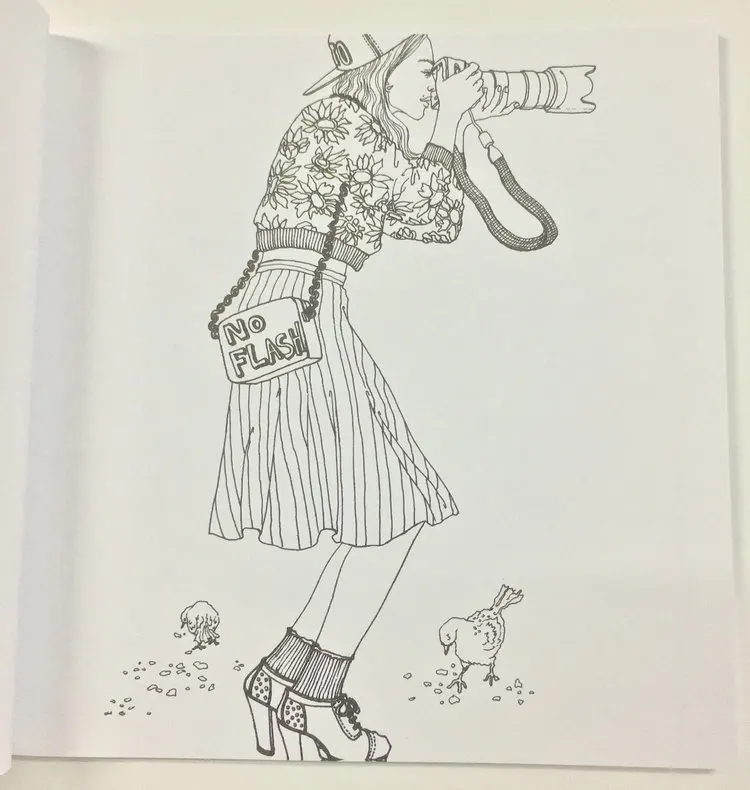 96 страниц модные книжки для раскрашивания взрослых детей девочек антистресс