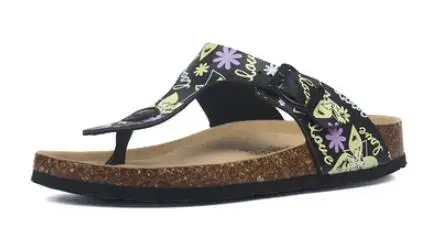 style 20 WADNASO летний Для женщин пляжные пробковые вьетнамки тапочки Повседневное смешанные Цвет принт шлёпанцы обуви плюс размер 35-45 - Цвет: style 20