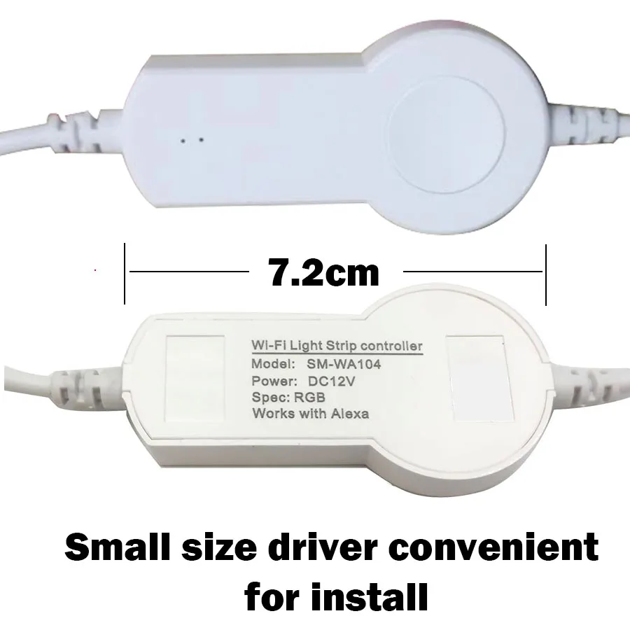 Светодиодный драйвер с 5 метрами Светодиодная лента RGB работает Alexa Google Home умная