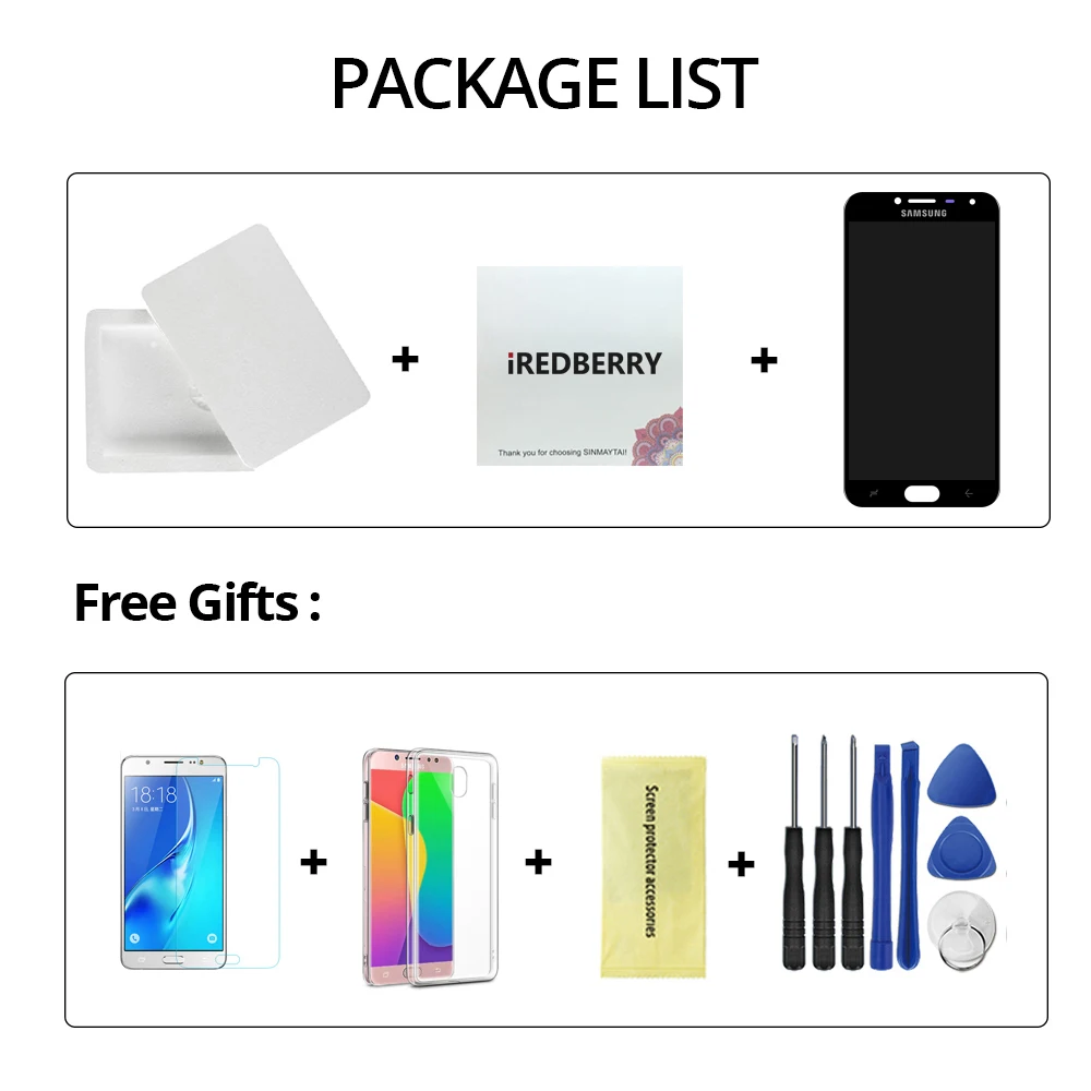 Регулировка яркости для samsung Galaxy J4 J400 J400F J400H J400M J400G/DS ЖК-дисплей сенсорный экран панель дигитайзер сборка