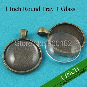 Подвесной Кабошон 1 дюйм подставка под античную бронзу подвеска 25 мм + прозрачные