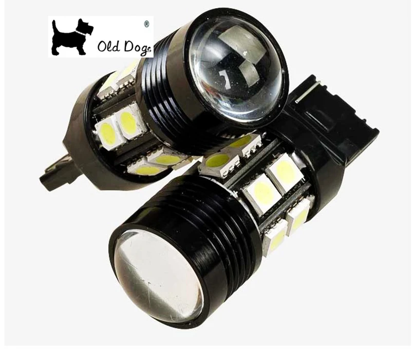 1 пара T20 7440 W21 WY21W 7444 Cree chip Q5 12 SMD 5050 светодиодный чистый белый автомобильный