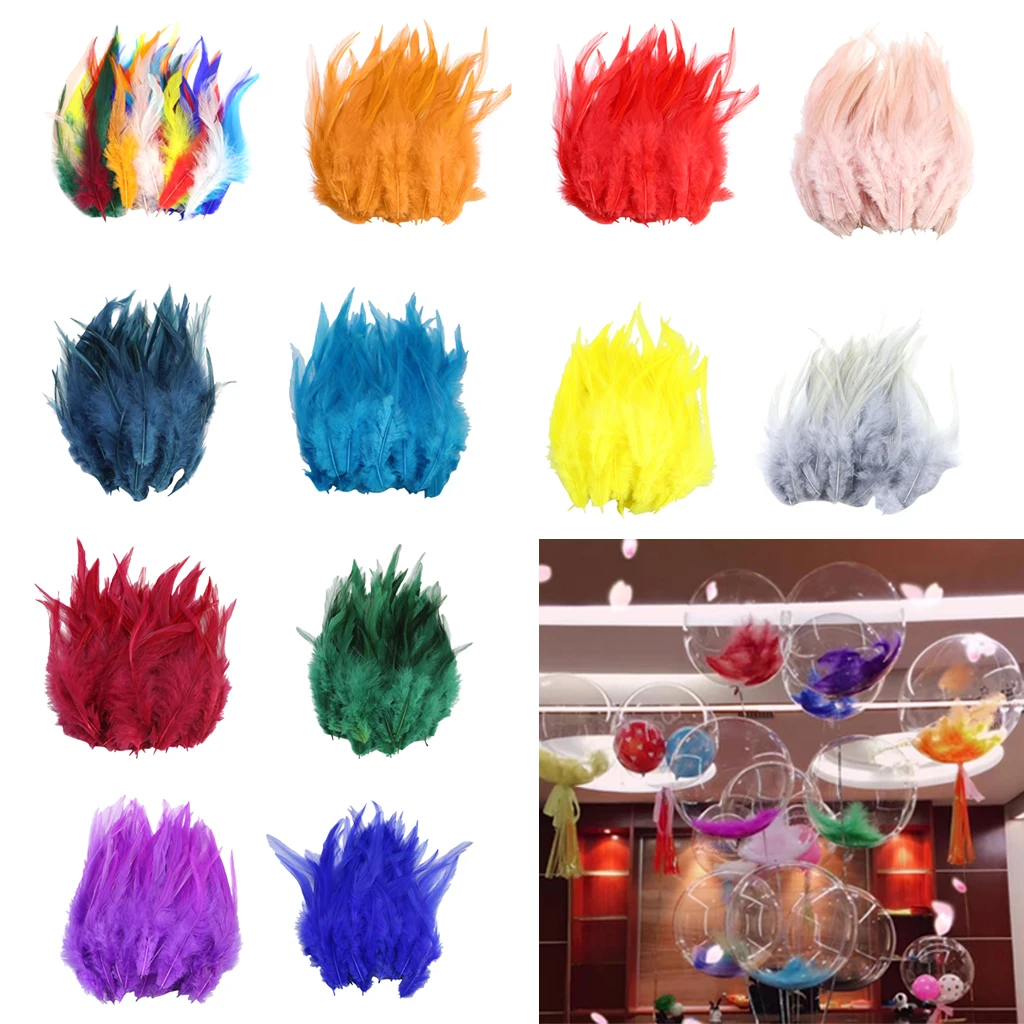 

50 Pieces Natural Pheasant Chicken Rooster Feathers 13-18cm DIY