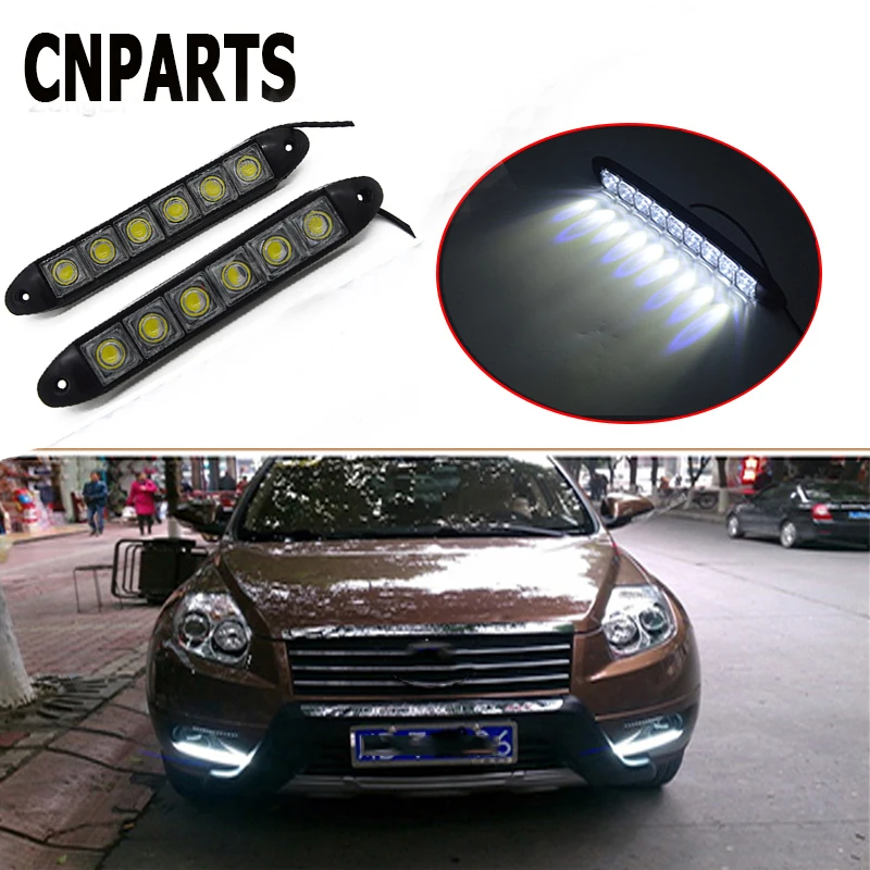CNPARTS автомобилей Гибкая DRL головной светильник 6 светодиодный поворотник для VW