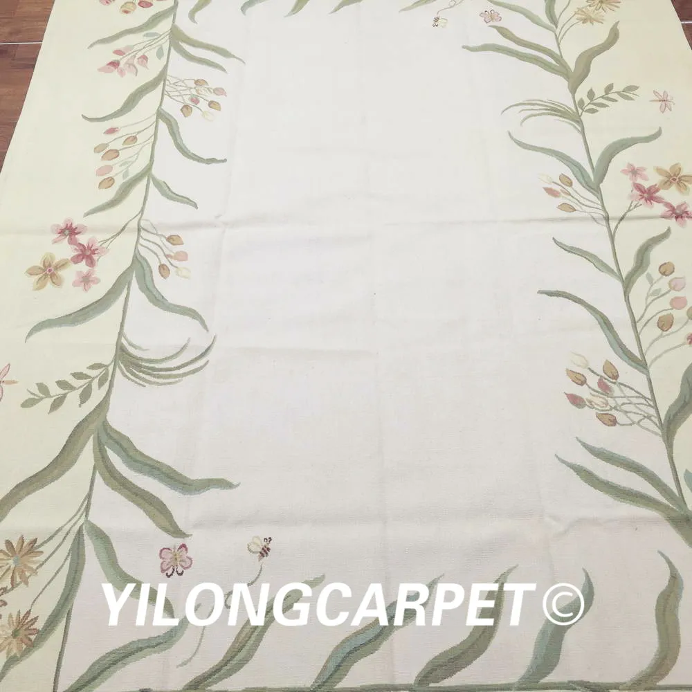 Yilong 6 'x 9' индивидуальный плоский плетеный ковер ручной работы из французской