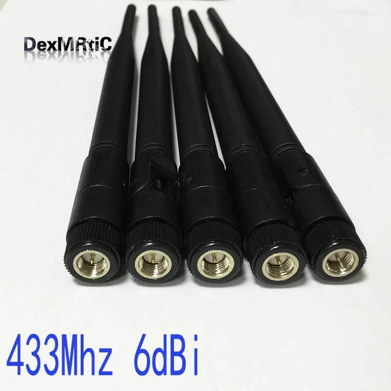 433 МГц 6dbi OMNI антенна SMA папа 19 см вращающийся для ham Радио + RP штекер переключатель