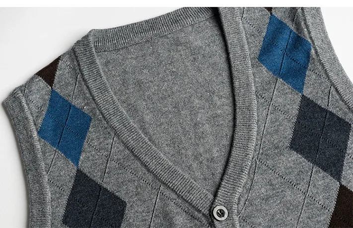 Дропшиппинг Трикотажный жилет мужские кардиганы, Свитера мужские Pull Homme v-образный вырез без рукавов свитер жилет хлопковый свитер мужские Roupas