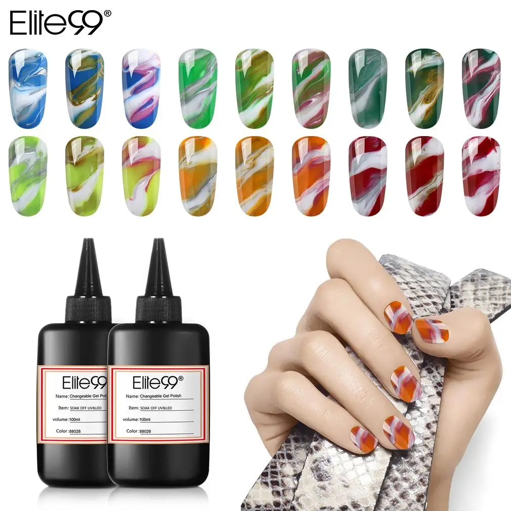 

Elite99 Nail Art Design 100ML Changeable Gel Polish Long Lasting Base Top Coat Soak Off UV & LED Manicure