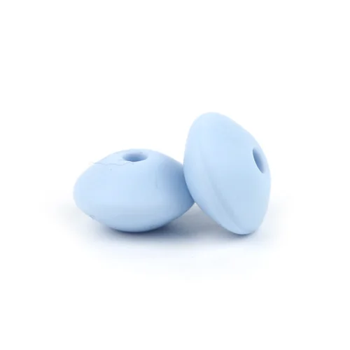 57 light blue 10 шт. детские игрушки для прорезывания зубов жемчужные силиконовые бусины чечевица 12 мм Bpa бесплатно силиконовые Сделай Сам грызунок прорезывание зубов ожерелье ювелирные изделия бусы уход за ребенком - Цвет: 57 light blue