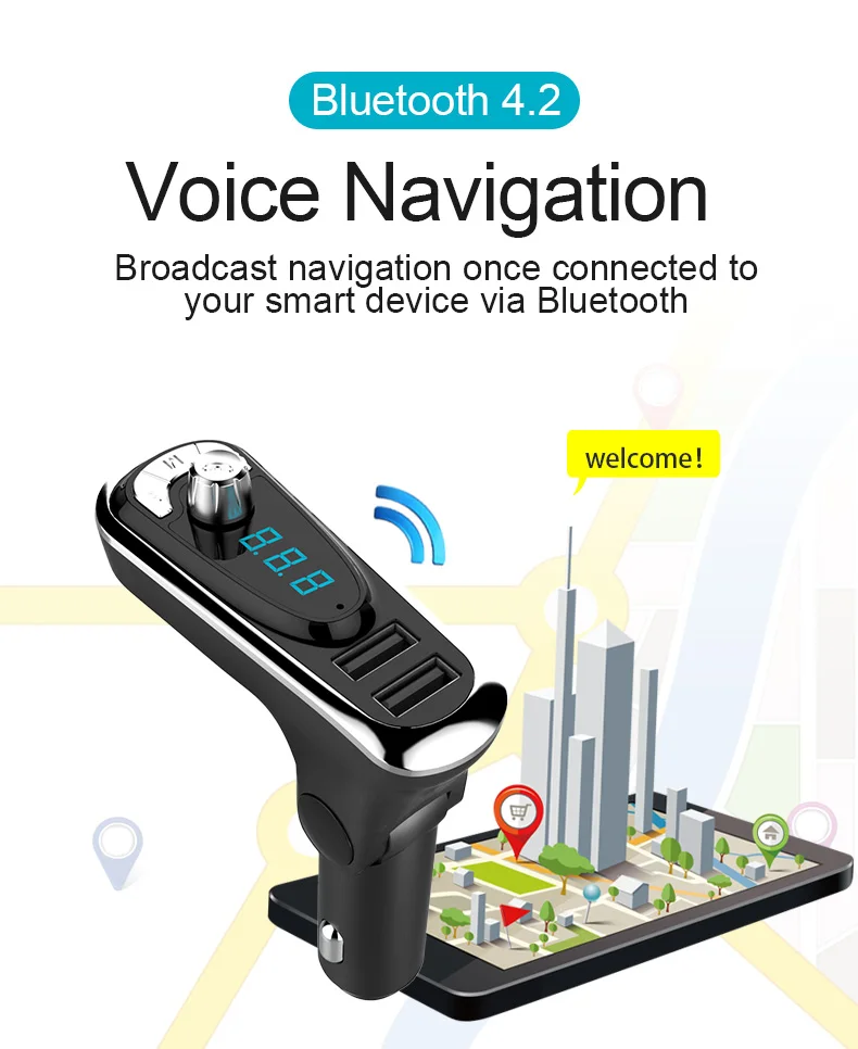 CDEN Автомобильный MP3 aux аудио плеер fm-передатчик Bluetooth hands-free автомобильный комплект U диск музыка автомобильное зарядное устройство контроль напряжения