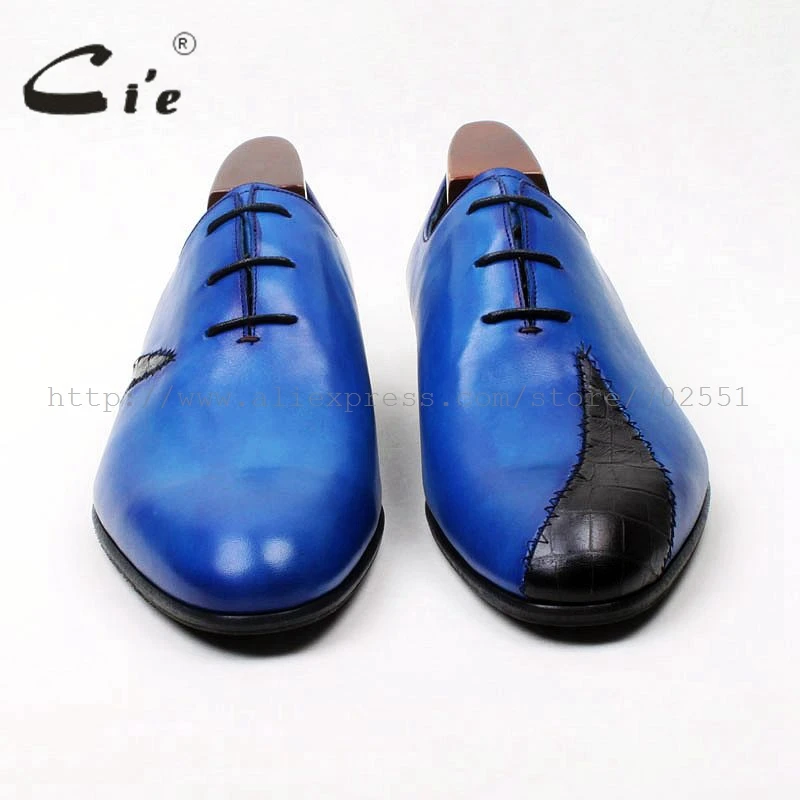 Мужские туфли с круглым носком cie черные повседневные из 100% натуральной телячьей