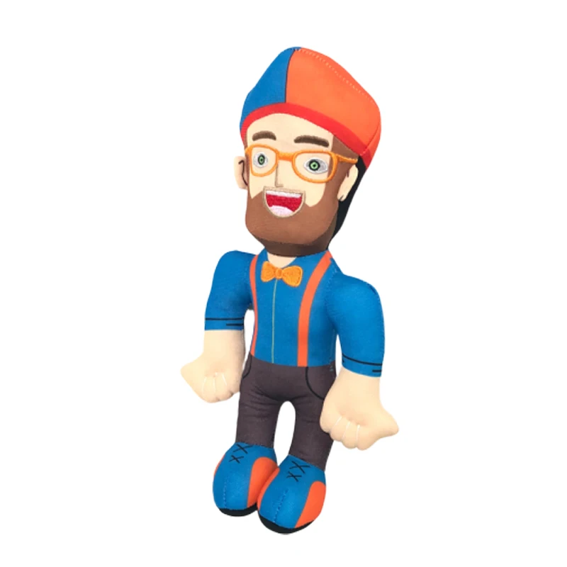 1 шт., Kawaii Blippi, плюшевая игрушка, милая кукла, мягкая игрушка для малышей, детей, мальчиков и девочек, подарок на день рождения, косплей, опора, 30 см