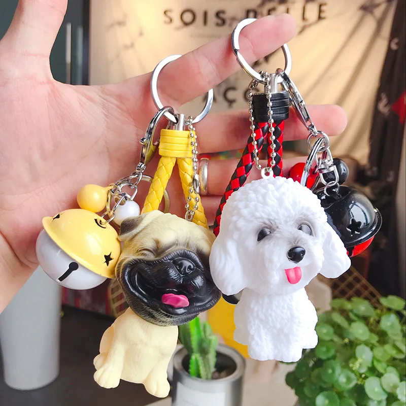 Мультфильм собака кукла брелок для женщин милый простой Тедди украшения пара