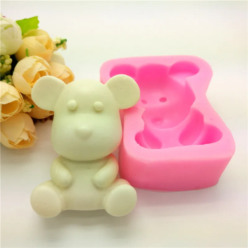 Cute Bear Silicone Molds 3d Fondant Mold Cake Decoration tool Baking Border LH22 | Дом и сад