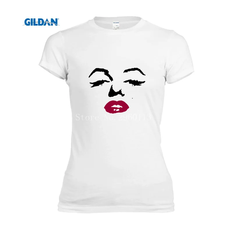 Лидер продаж Футболка женская Мэрилин Монро Летняя для девочки 2017 сексуальные