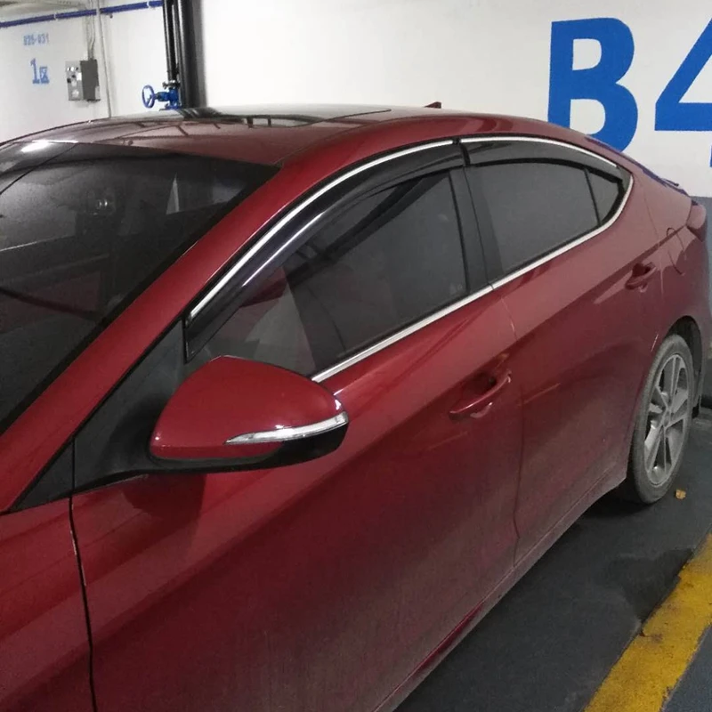 Подходит для Hyundai Elantra 2016 2017 2018 4 шт./компл. оконный козырек Vent Shades Защита от солнца