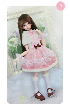 BJD Кукла Одежда 1/4 1/6 платье красивая кукла одежда для Minifee Fairyline девушка тело кукла аксессуары - Цвет: 1-4 A style