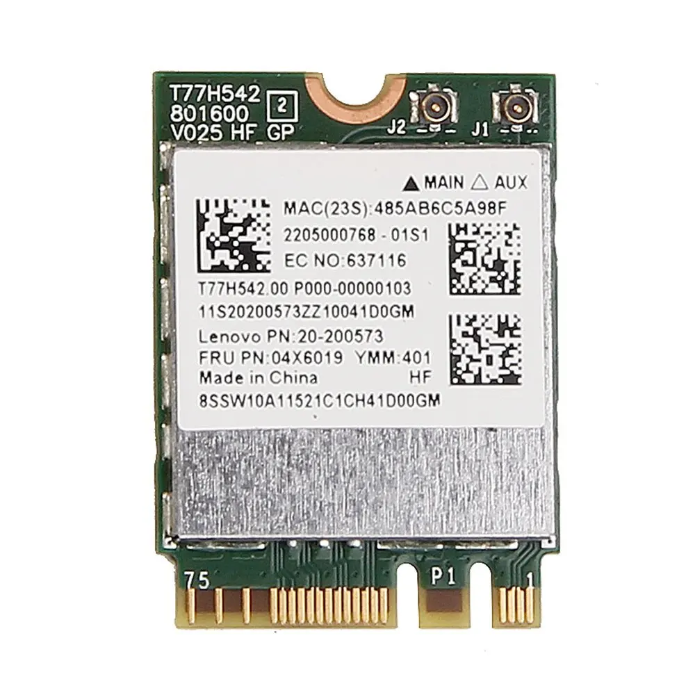 

Новинка для Broadcom BCM943162ZP 802.11ac WIFI для Bluetooth4.0 беспроводной NGFF M.2 карта для IBM E450 E550 E455 E555 FRU 04X6019