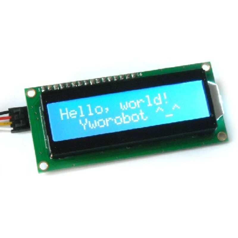 2 шт. = 1 16*2 1602 16x2 ЖК желтый дисплей HD44780 персональный + IIC/I2C/TWI/последовательный