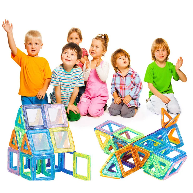 318 шт. Мини Магнитный конструктор Construction Set модель и строительство игрушки
