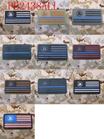 the thin blue line snake america flag military tactical morale 3d pvc patch style 1