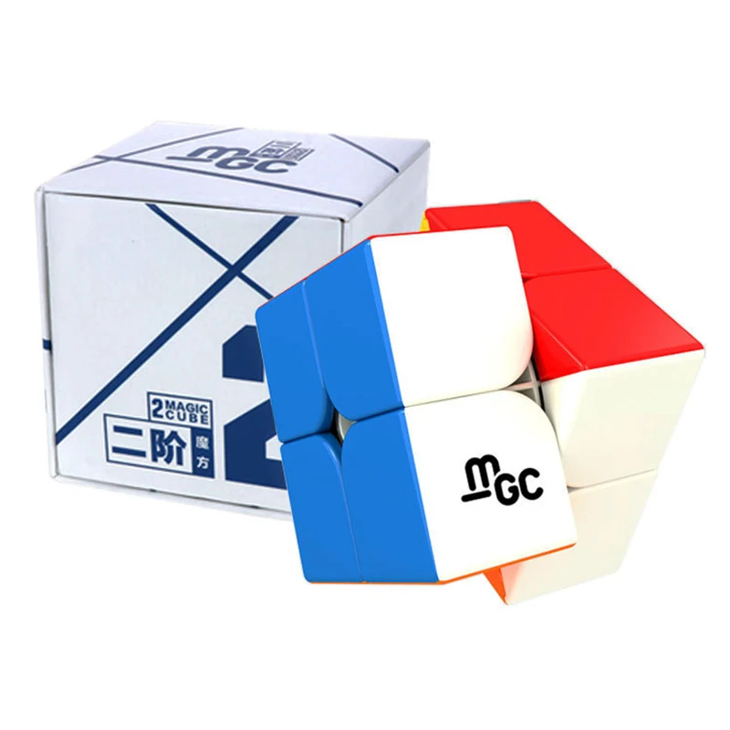 Новый Yongjun MGC 2x2x2 Магнитный магический куб черный липкий Magico 2*2 Нео скоростной на
