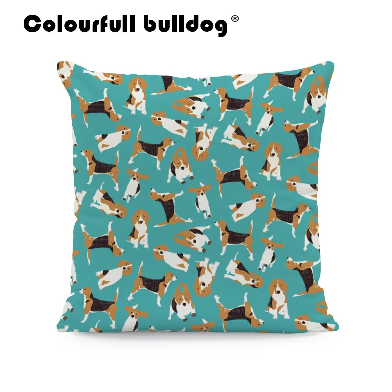Dog Dachshund Boston Terrier Cushions Beach Beagles Pillows Schnauzer Home Outdoor Presents Dakimakura 17X17 Velvet Custom Made | Дом и сад