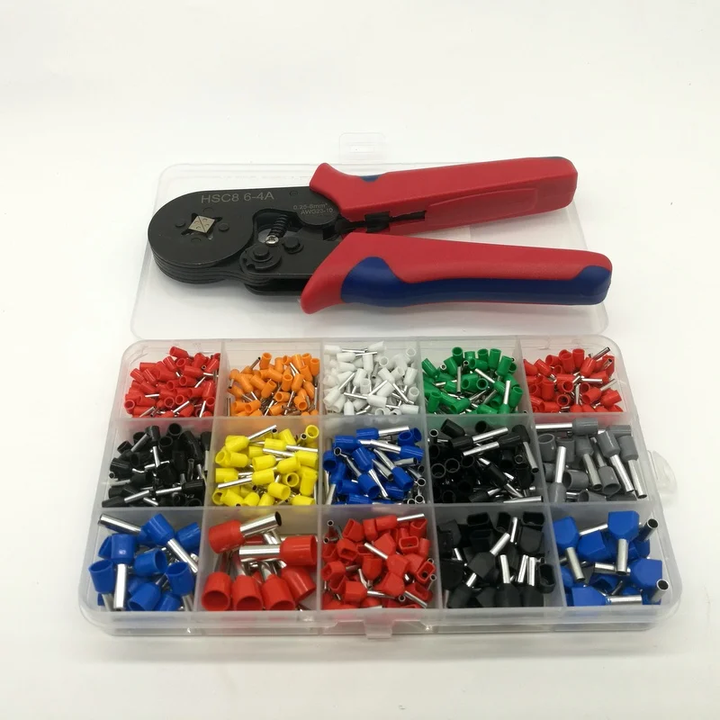 Self-Adjustable Crimping Plier with 675pcs Terminals Sets AWG24-12Wire Cable Tube Pliers Multi Hand Tools | Инструменты