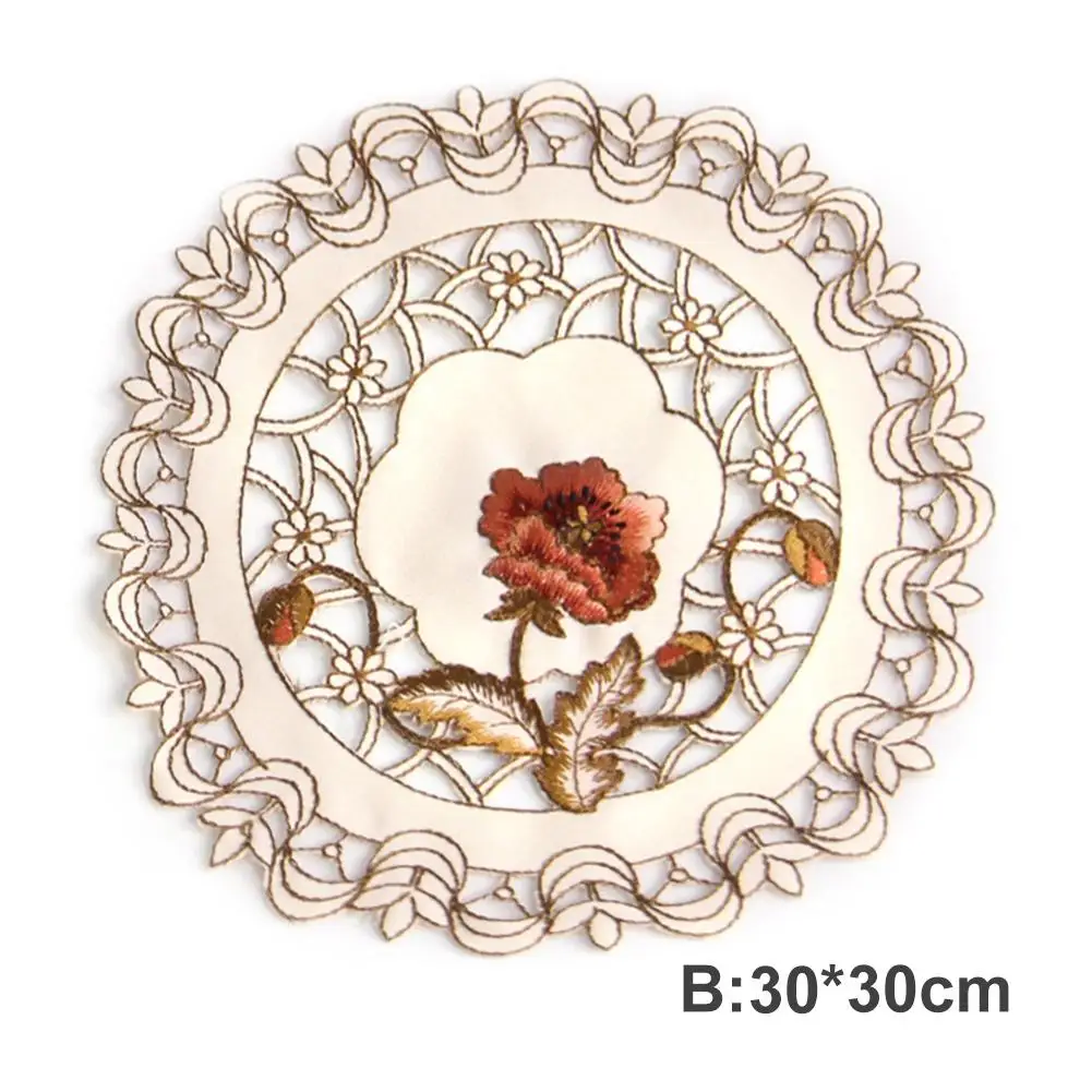 Ретро Европейская пасторальная вышитая Цветочная скатерть домашний декор для