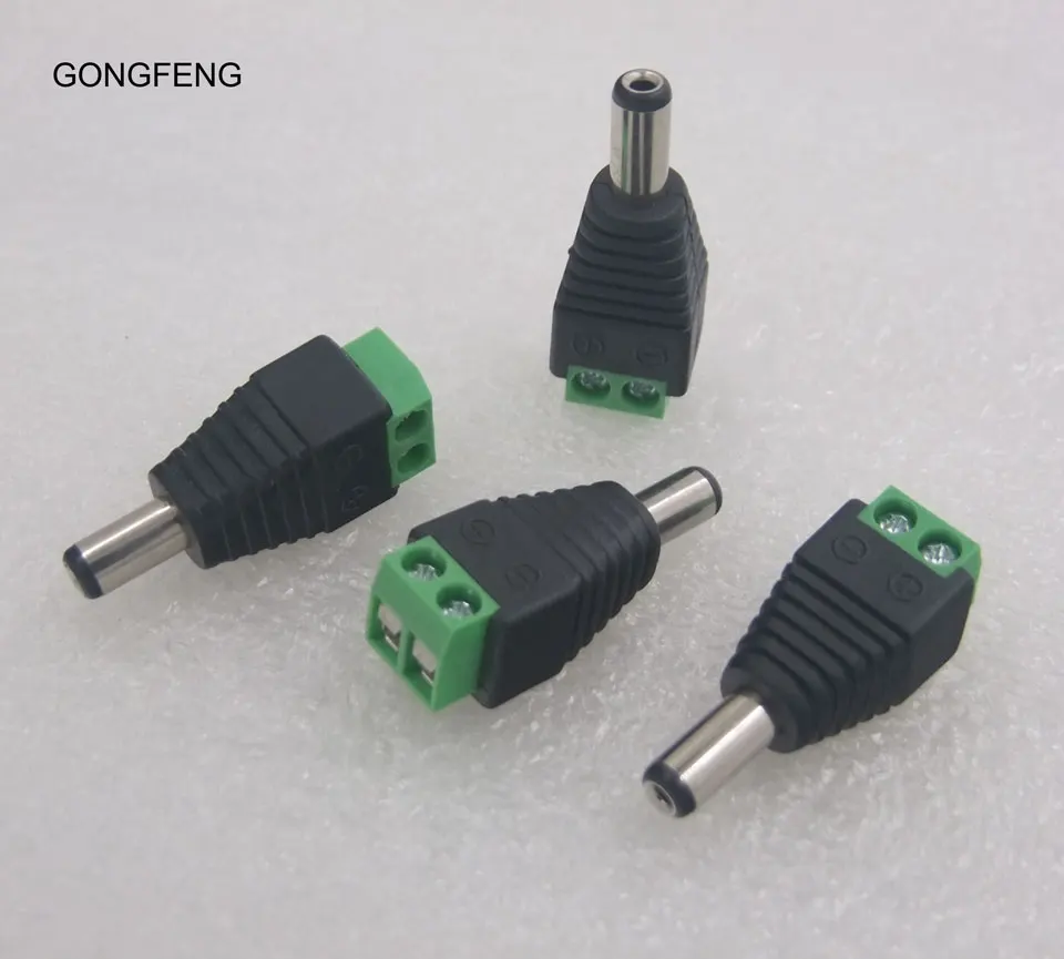 100 шт. Новый горячий Бесплатный сварочный разъем 2 5 мм штекер головки DC 5*2 1 адаптер