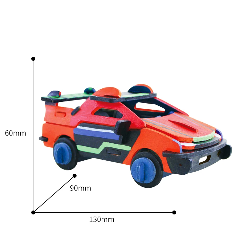Robud сборки деревянная картина гоночный автомобиль Игрушечные машинки обучения